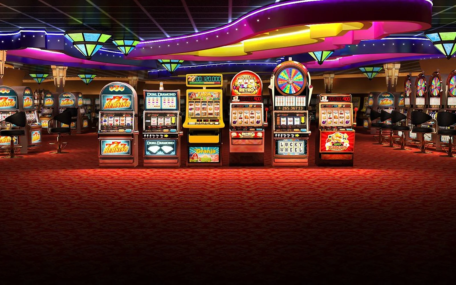 Ilustrasi layar slot mobile dengan simbol bonus